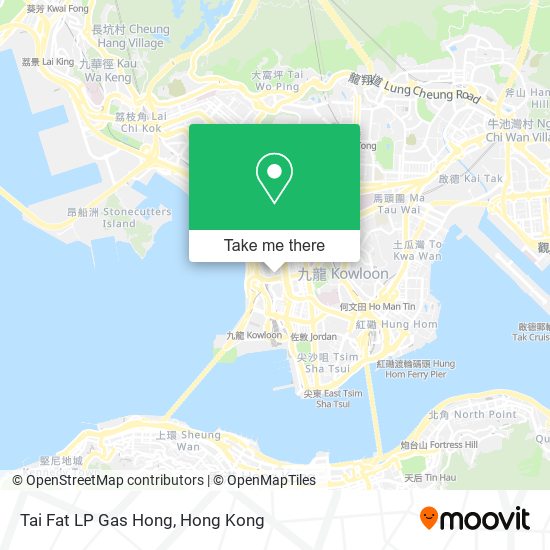 Tai Fat LP Gas Hong map