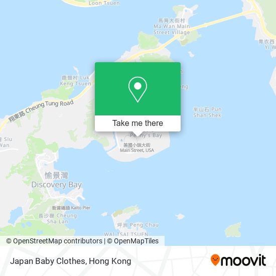 Japan Baby Clothes map