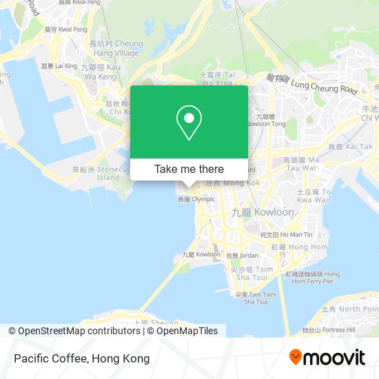 Pacific Coffee map