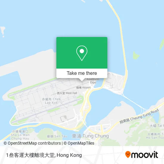 1叁客運大樓離境大堂地圖