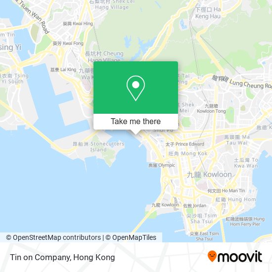 Tin on Company map