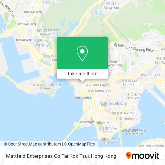 Mattfeld Enterprises Co Tai Kok Tsui map