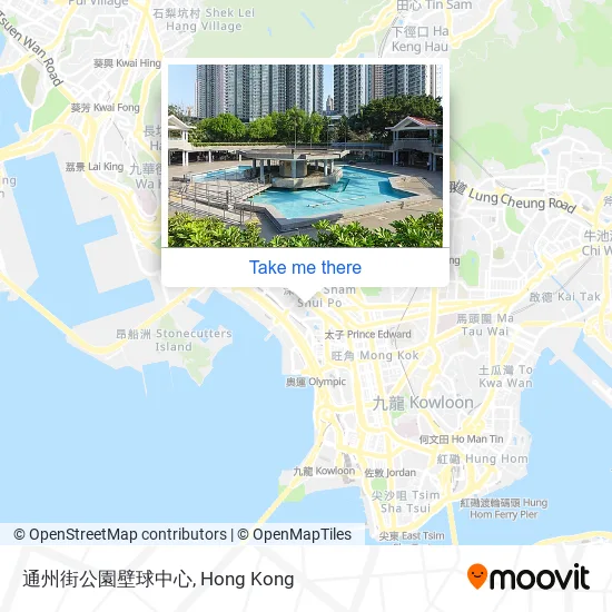 通州街公園壁球中心地圖