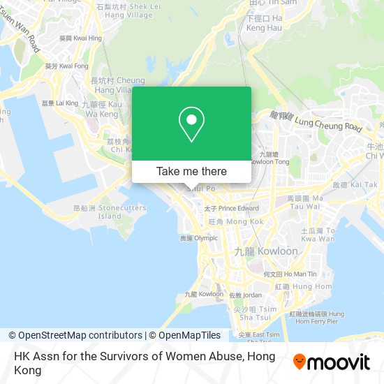 HK Assn for the Survivors of Women Abuse map