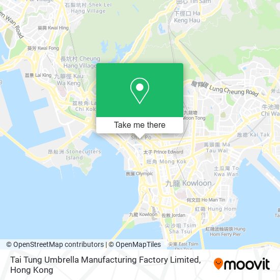 Tai Tung Umbrella Manufacturing Factory Limited地圖