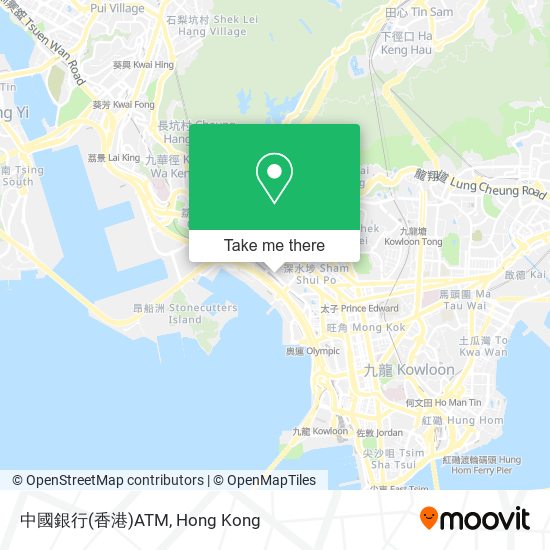 中國銀行(香港)ATM map