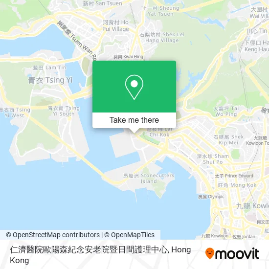 仁濟醫院歐陽森紀念安老院暨日間護理中心地圖