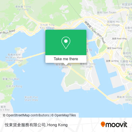 悅東貨倉服務有限公司地圖