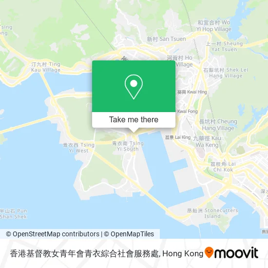 香港基督教女青年會青衣綜合社會服務處地圖