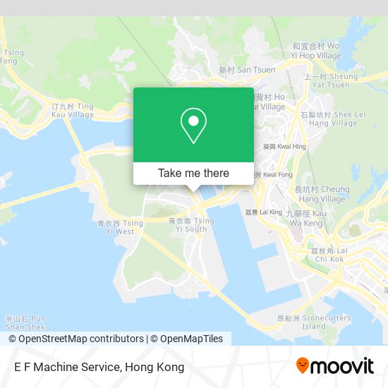 E F Machine Service map