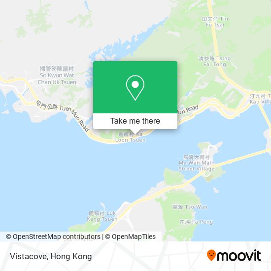 Vistacove map