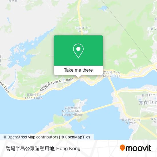 碧堤半島公眾遊憩用地地圖
