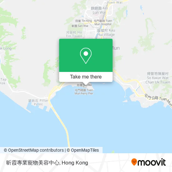 昕霞專業寵物美容中心地圖