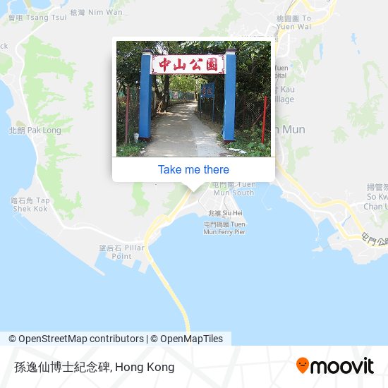孫逸仙博士紀念碑地圖