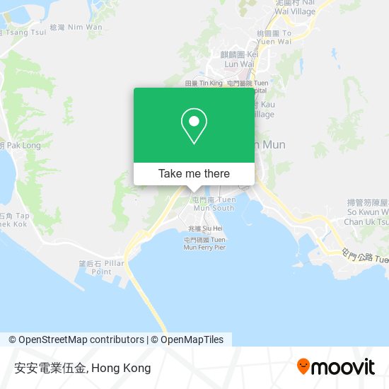 安安電業伍金地圖