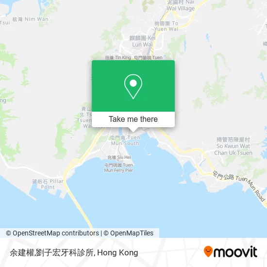 余建權,劉子宏牙科診所地圖