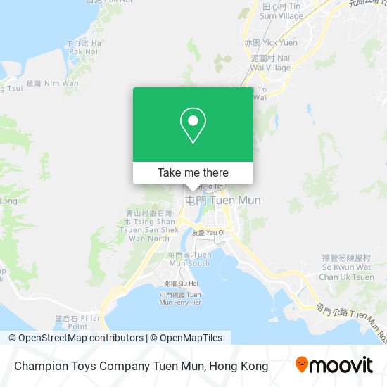 Champion Toys Company Tuen Mun地圖