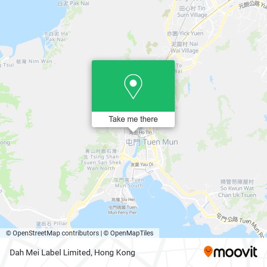 Dah Mei Label Limited map