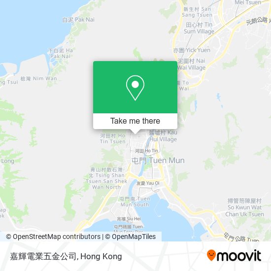 嘉輝電業五金公司 map