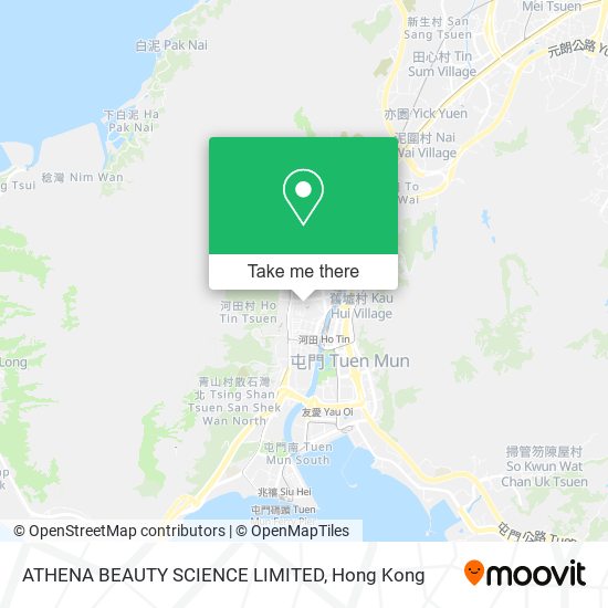 ATHENA BEAUTY SCIENCE LIMITED map