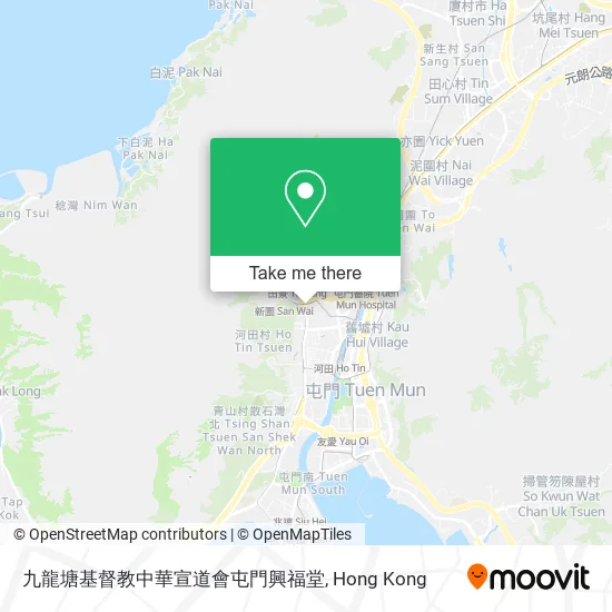 九龍塘基督教中華宣道會屯門興福堂地圖