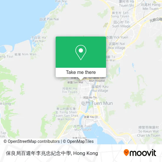 保良局百週年李兆忠紀念中學地圖