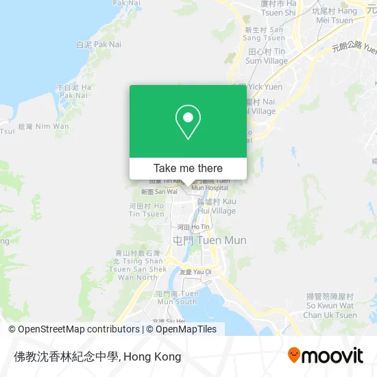 佛教沈香林紀念中學地圖