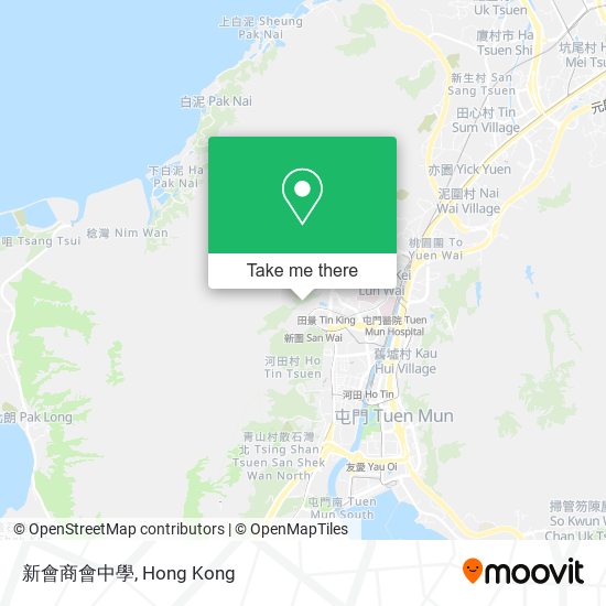 新會商會中學地圖