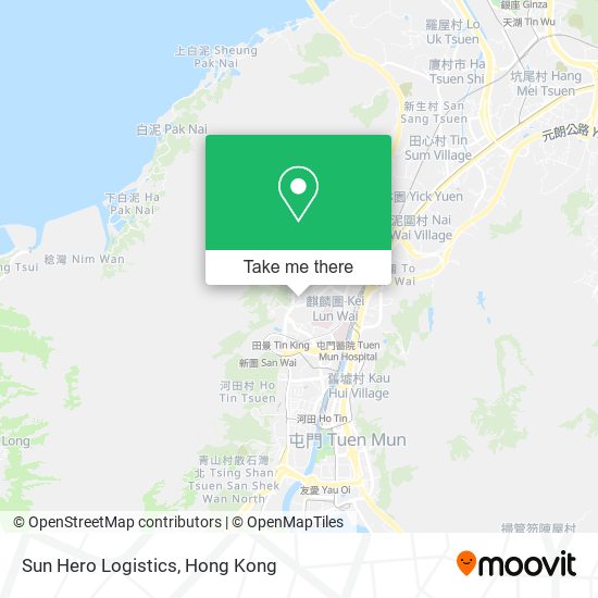 Sun Hero Logistics map