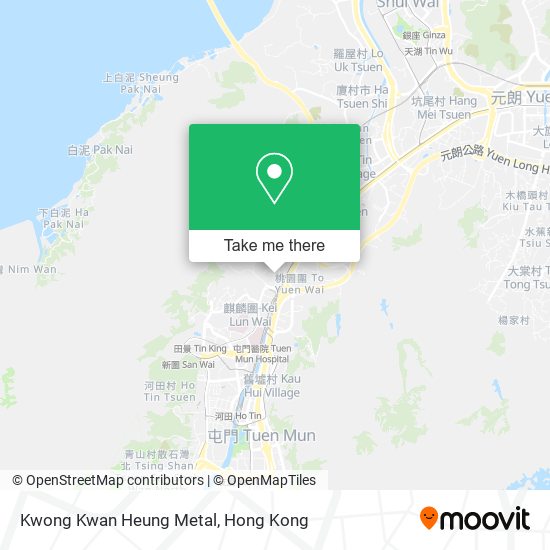 Kwong Kwan Heung Metal map