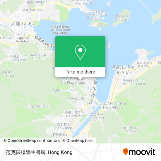 范克廉樓學生餐廳 map