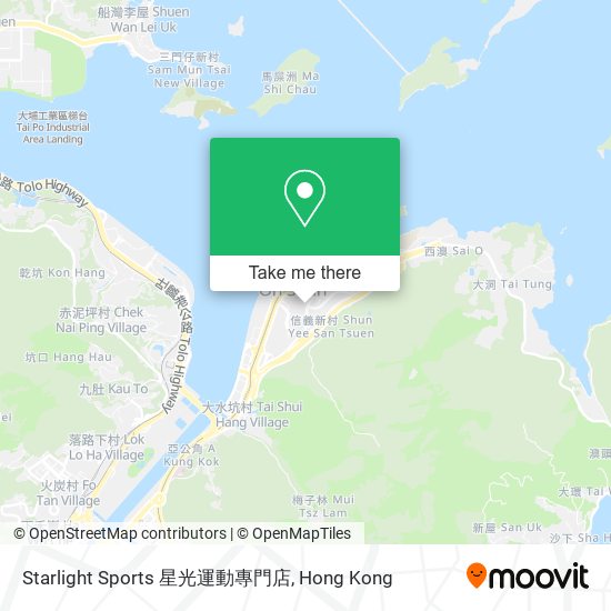 Starlight Sports 星光運動專門店地圖