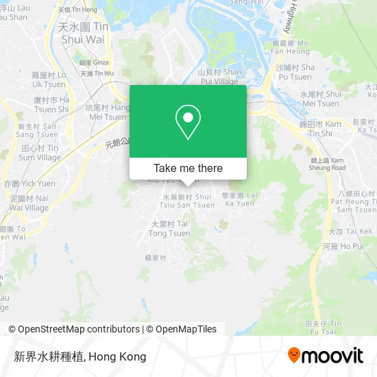 新界水耕種植地圖