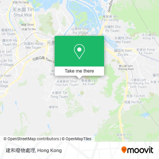 建和廢物處理地圖