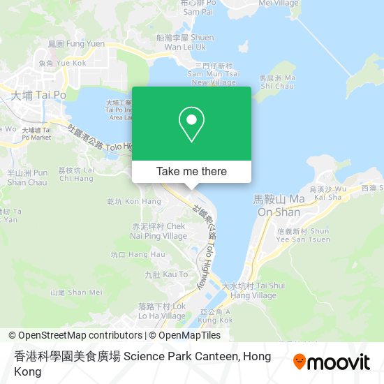 香港科學園美食廣場 Science Park Canteen map