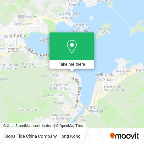 Bona Fide China Company map