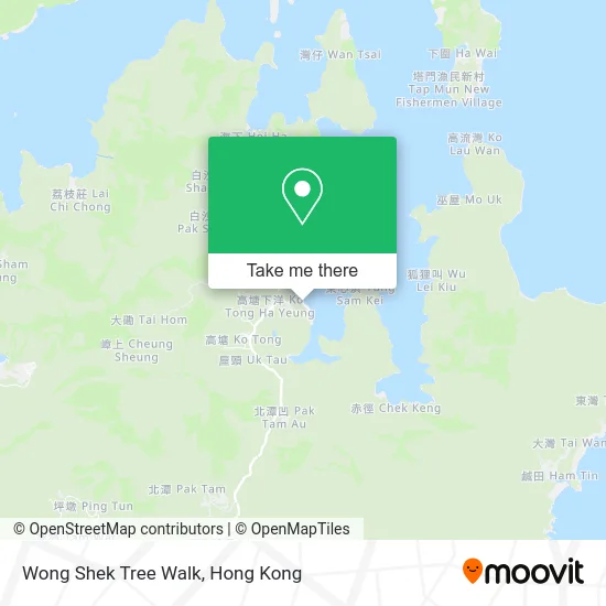 Wong Shek Tree Walk map