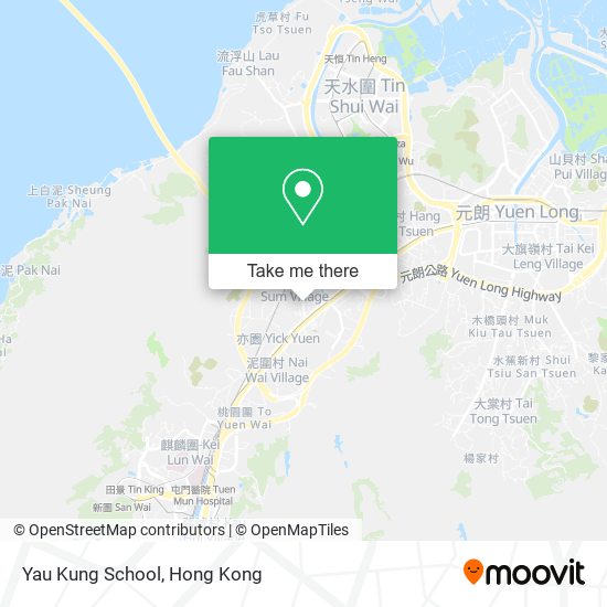 Yau Kung School map