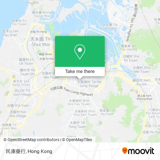 民康藥行地圖