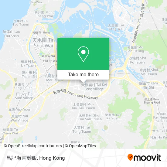 昌記海南雞飯地圖