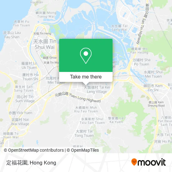 定福花園 map