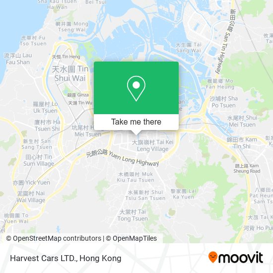 Harvest Cars LTD. map