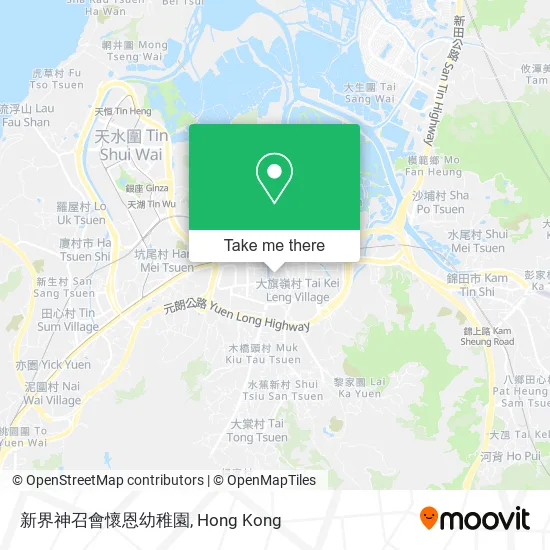 新界神召會懷恩幼稚園地圖