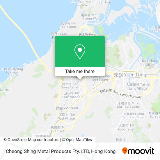 Cheong Shing Metal Products Fty. LTD map