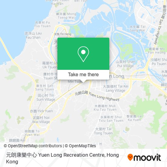 元朗康樂中心 Yuen Long Recreation Centre map