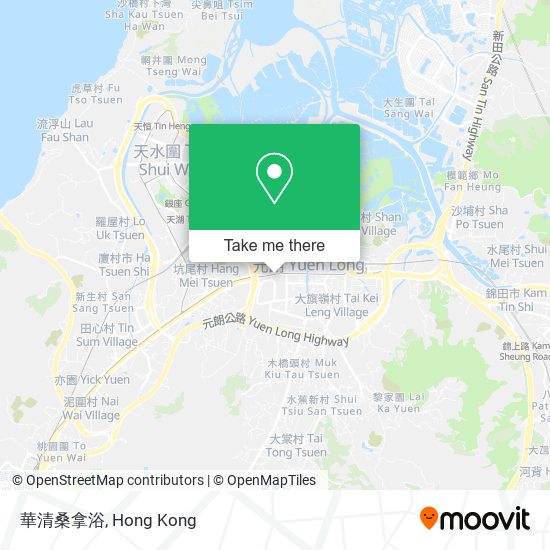 華清桑拿浴 map
