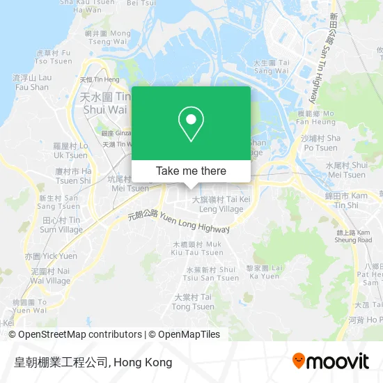 皇朝棚業工程公司地圖