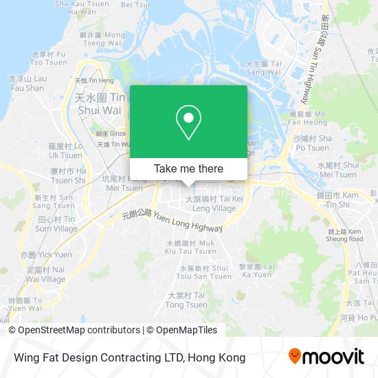 Wing Fat Design Contracting LTD map