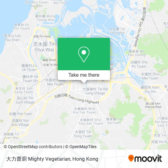 大力齋廚 Mighty Vegetarian map