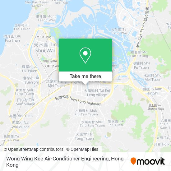 Wong Wing Kee Air-Conditioner Engineering map